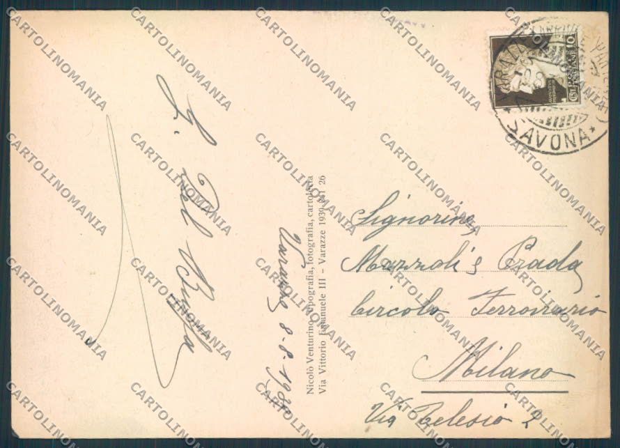 Savona Varazze FG cartolina ZF2854 – retro