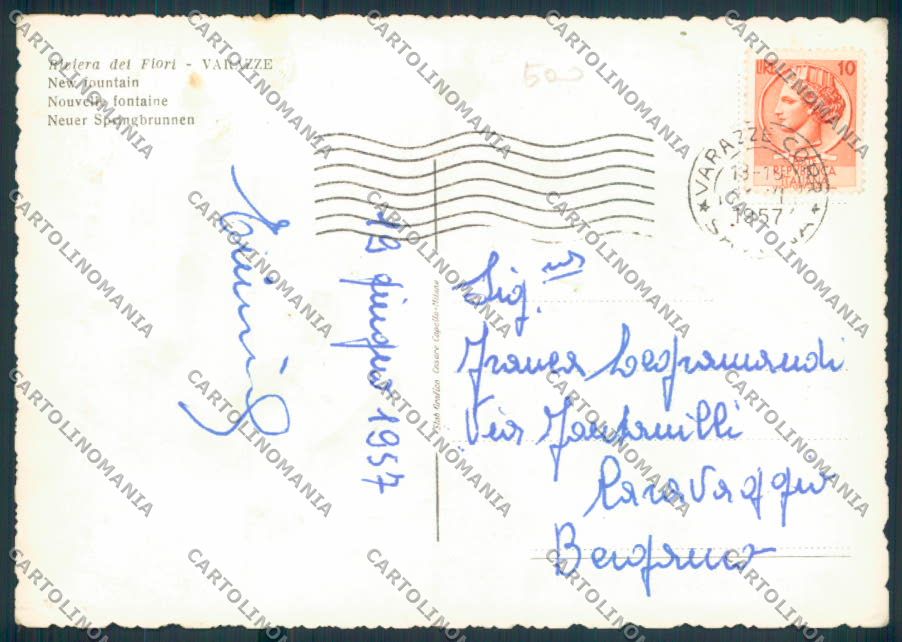Savona Varazze foto FG cartolina ZF2859 – retro
