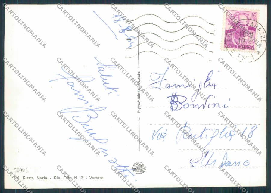 Savona Varazze foto FG cartolina ZF2869 – retro