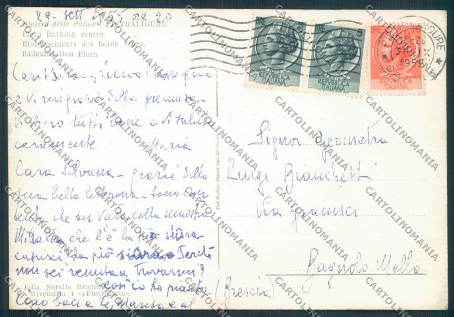 Savona Pietra Ligure FG cartolina ZF2875 – retro