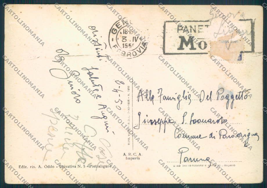 Savona Pietra Ligure FG cartolina ZF2885 – retro