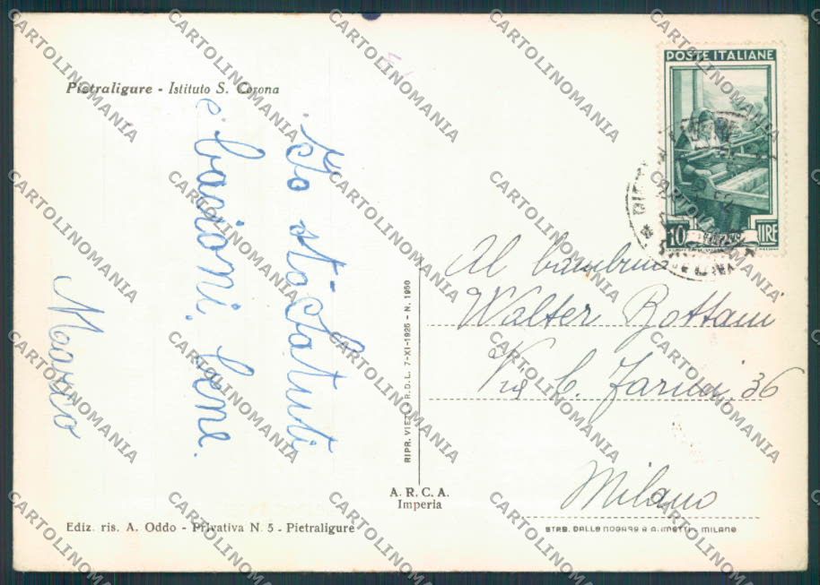 Savona Pietra Ligure FG cartolina ZF2887 – retro