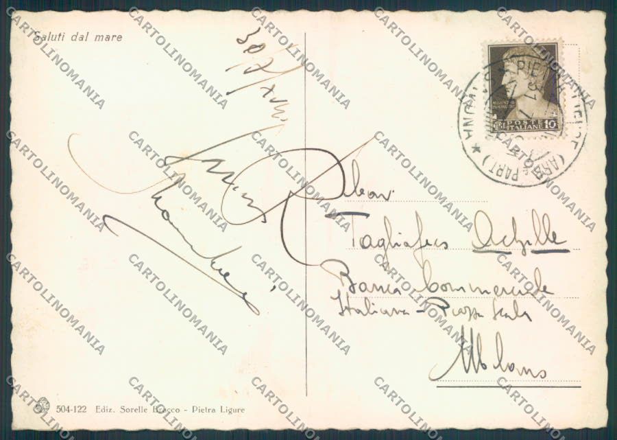 Savona Pietra Ligure FG cartolina ZF2890 – retro