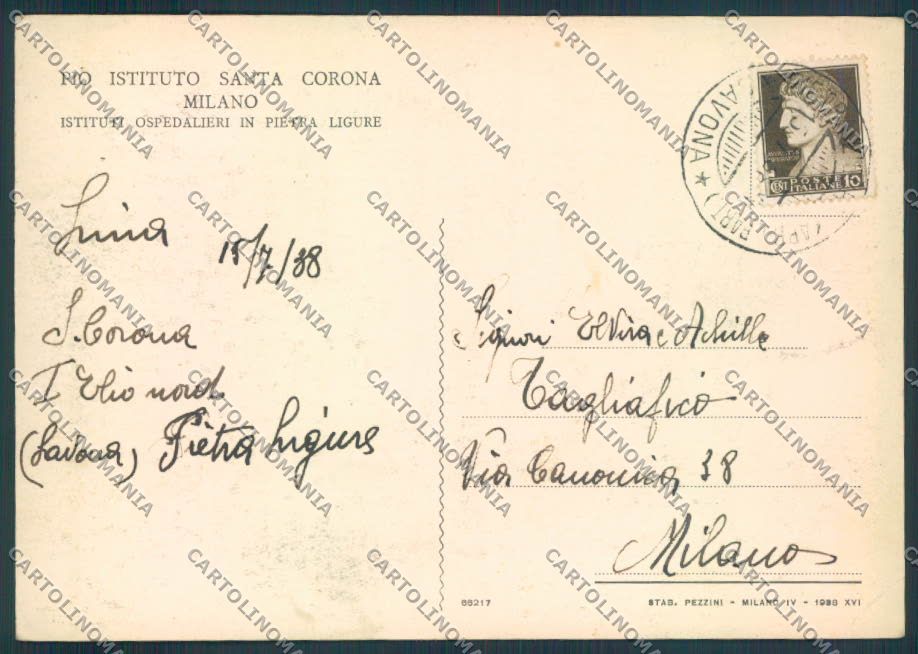 Savona Pietra Ligure FG cartolina ZF2893 – retro