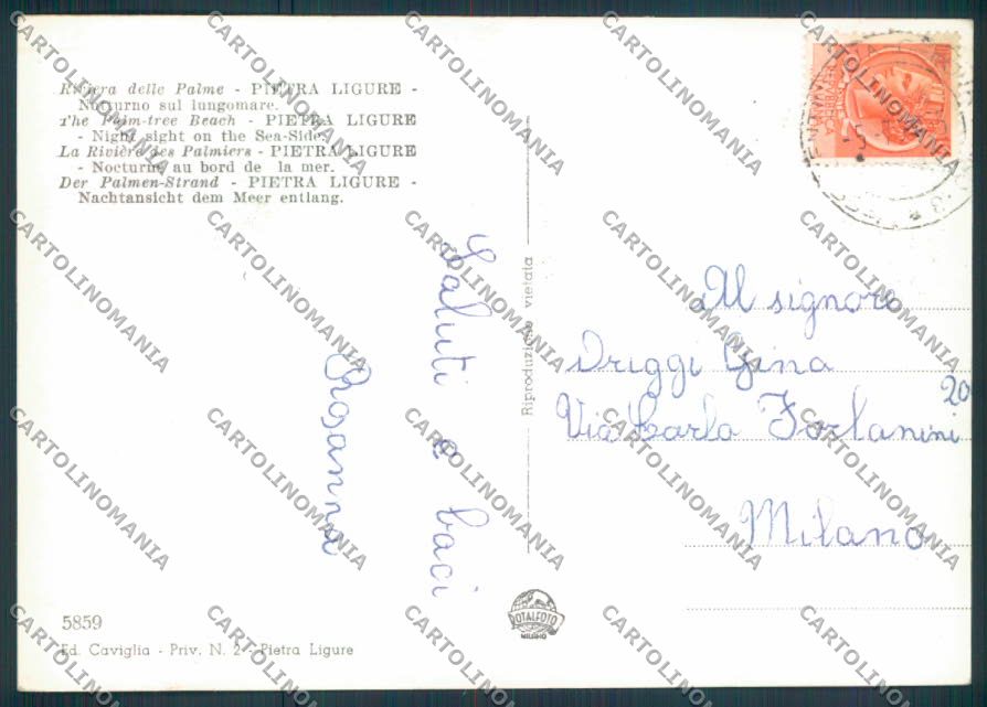 Savona Pietra Ligure foto FG cartolina ZF2898 – retro