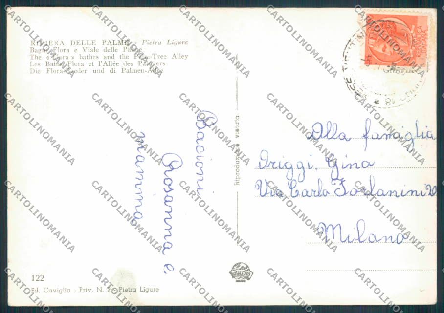 Savona Pietra Ligure foto FG cartolina ZF2903 – retro