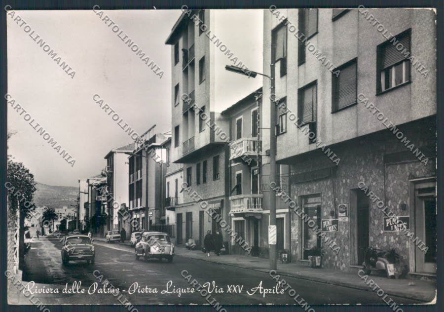 Savona Pietra Ligure Vespa foto FG cartolina ZF2905 – fronte