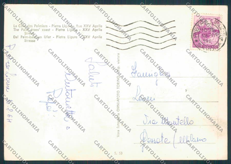 Savona Pietra Ligure Vespa foto FG cartolina ZF2905 – retro