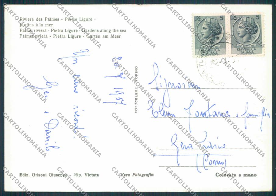 Savona Pietra Ligure foto FG cartolina ZF2906 – retro