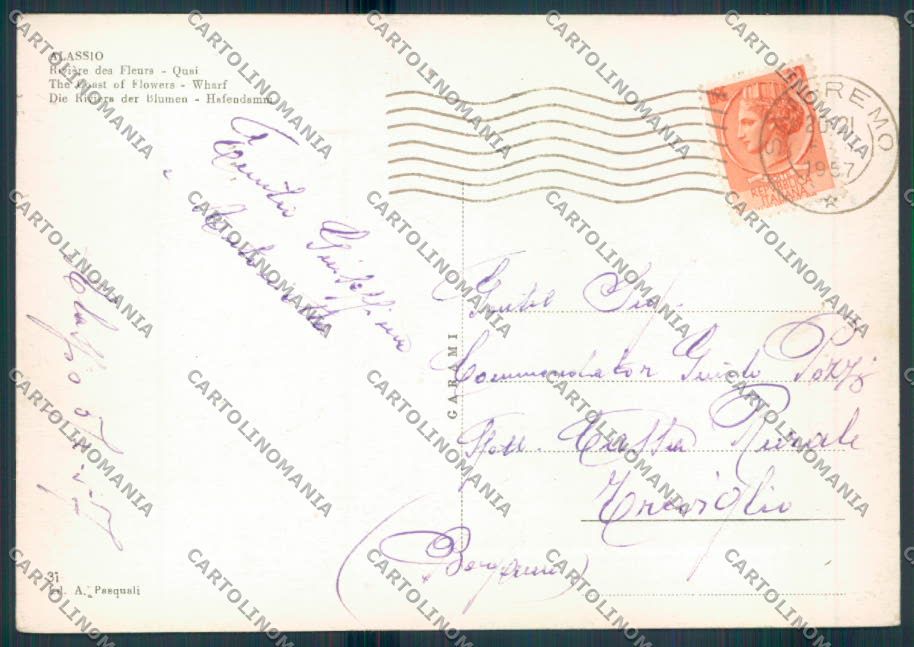 Savona Alassio FG cartolina ZF2912 – retro