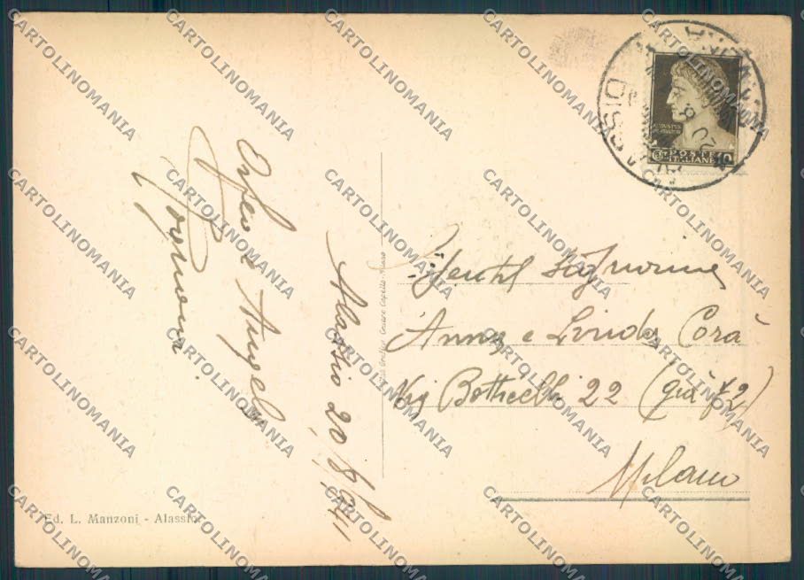 Savona Alassio FG cartolina ZF2931 – retro