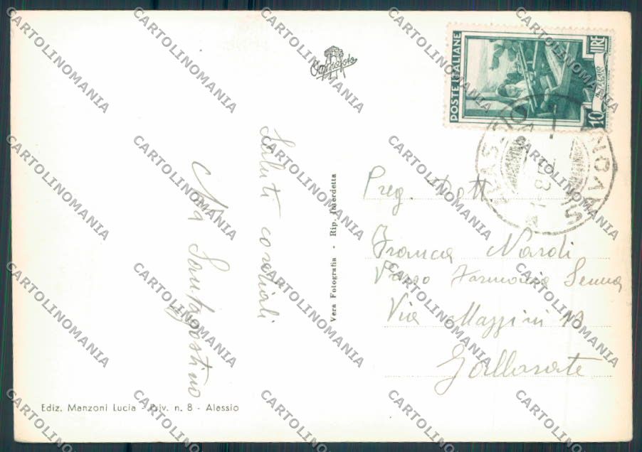 Savona Alassio foto FG cartolina ZF2968 – retro