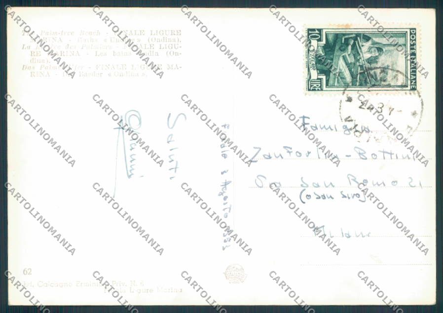 Savona Finale Ligure foto FG cartolina ZF2997 – retro