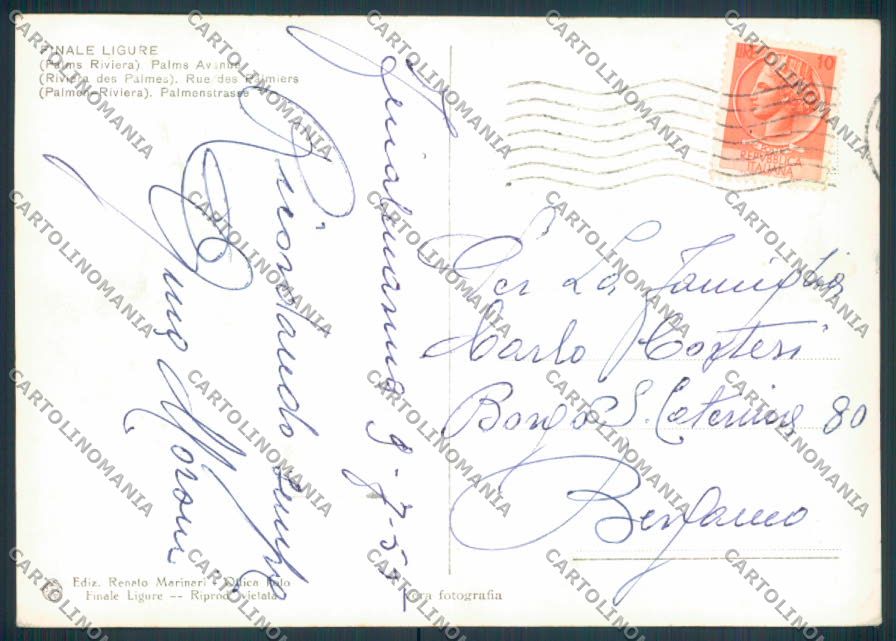Savona Finale Ligure foto FG cartolina ZF2998 – retro