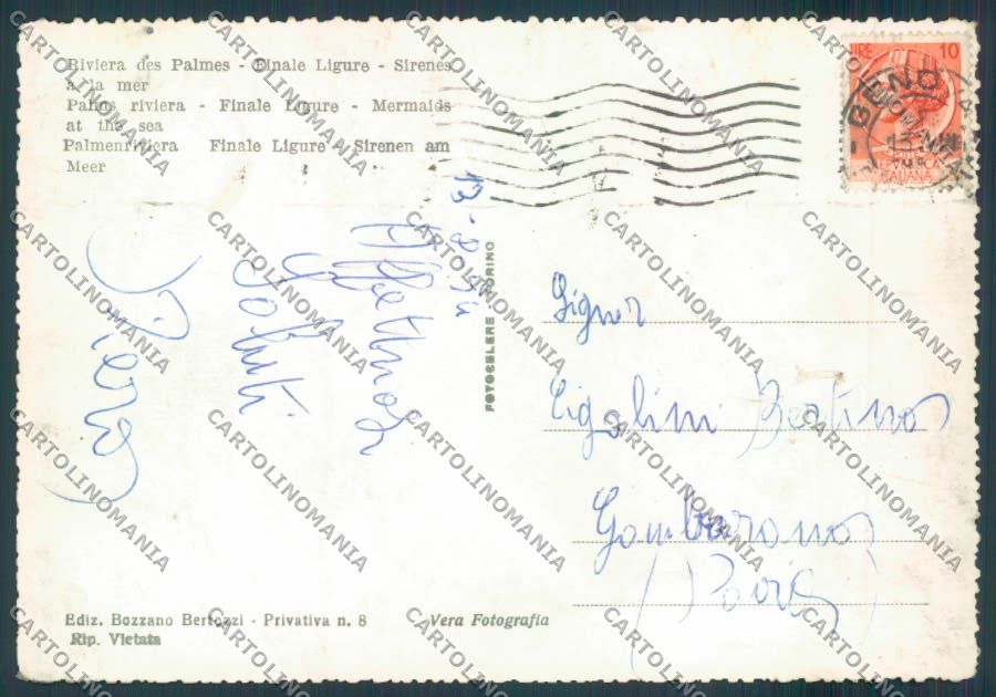 Savona Finale Ligure foto FG cartolina ZF3012 – retro