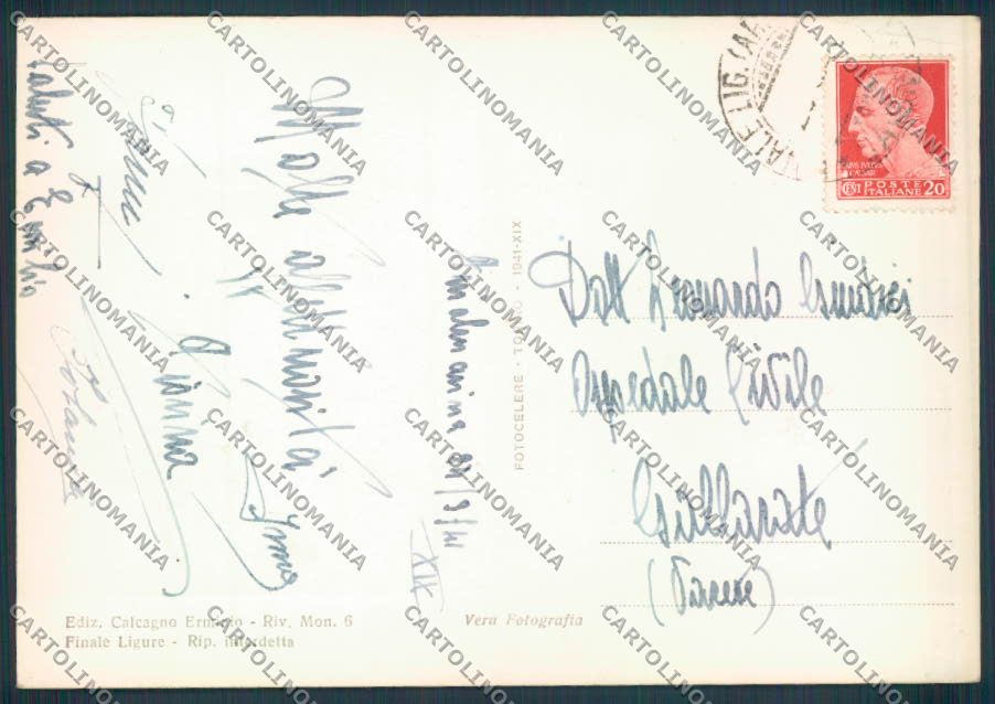 Savona Finale Ligure foto FG cartolina ZF3014 – retro