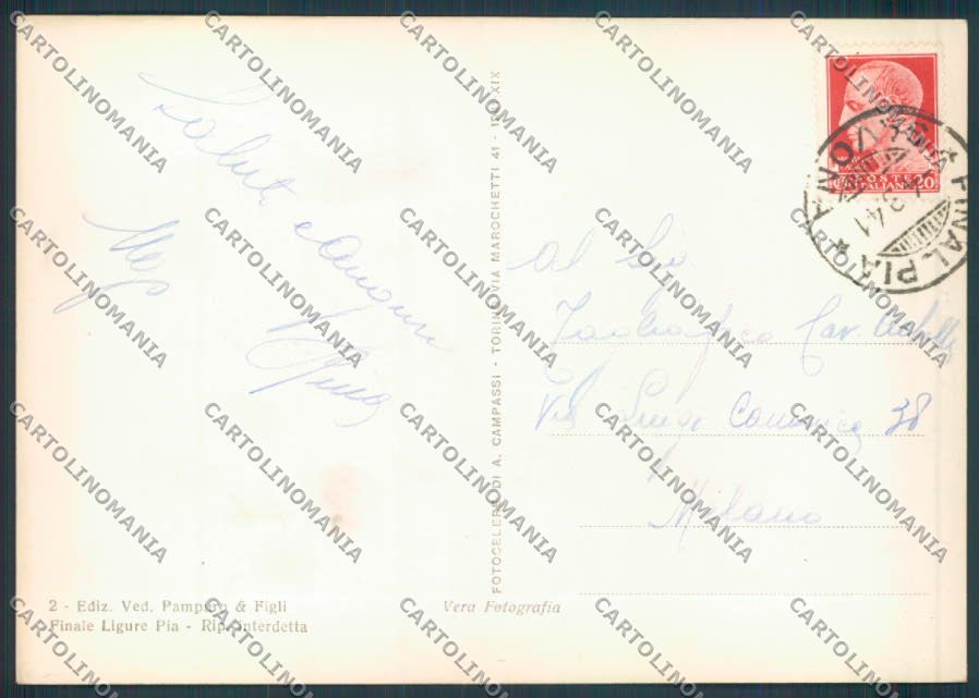 Savona Finale Ligure foto FG cartolina ZF3021 – retro