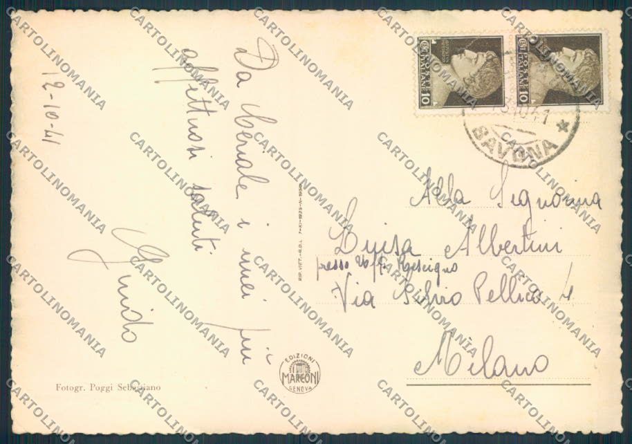 Savona Ceriale FG cartolina ZF3023 – retro