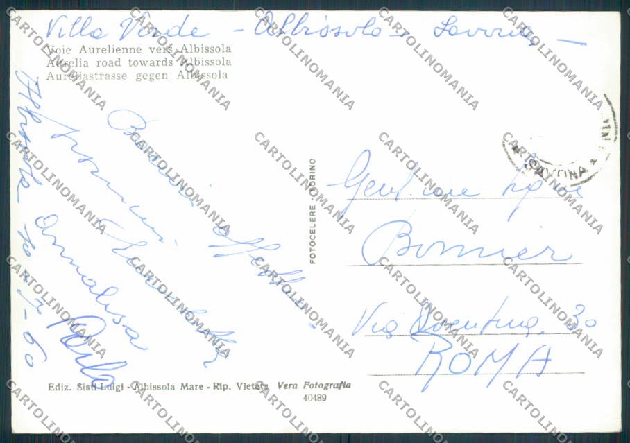 Savona Albissola foto FG cartolina ZF3041 – retro