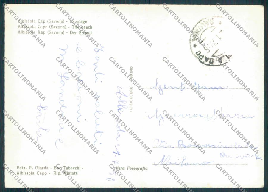Savona Albissola foto FG cartolina ZF3042 – retro