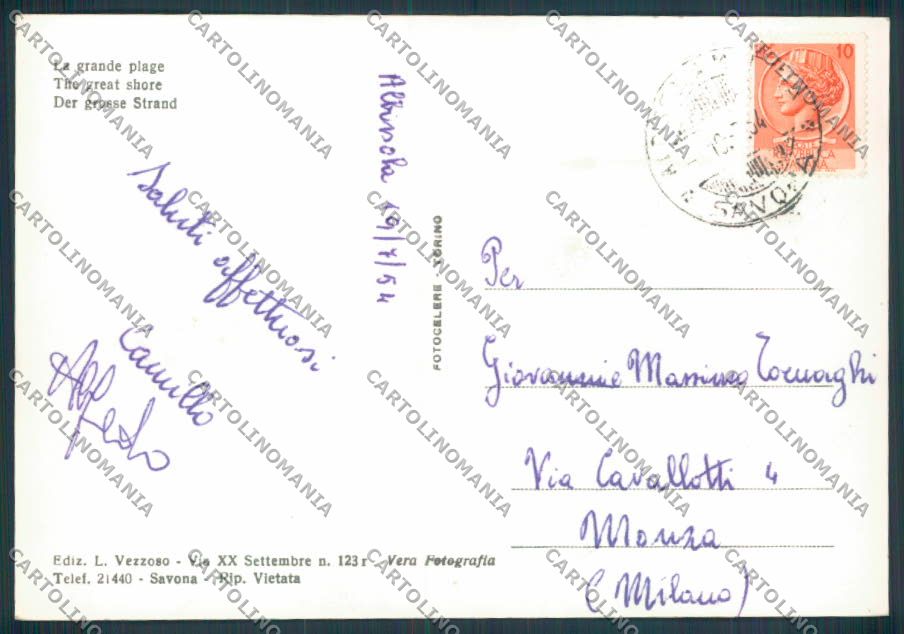 Savona Albissola foto FG cartolina ZF3044 – retro