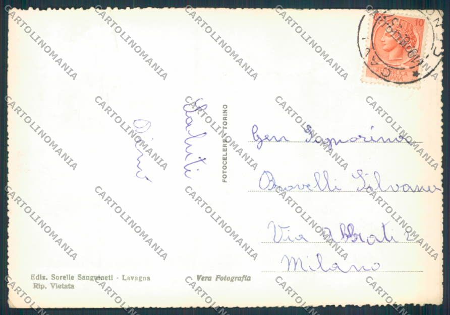 Genova Cavi di Lavagna foto FG cartolina ZF3055 – retro