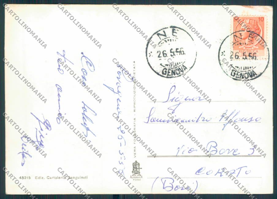 Genova Cavi di Lavagna foto FG cartolina ZF3064 – retro