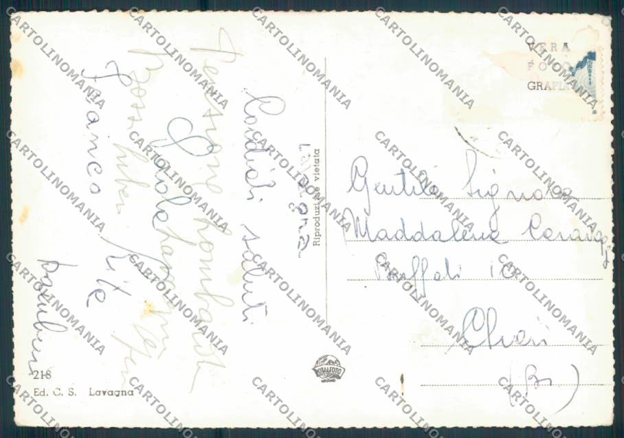 Genova Lavagna foto FG cartolina ZF3070 – retro