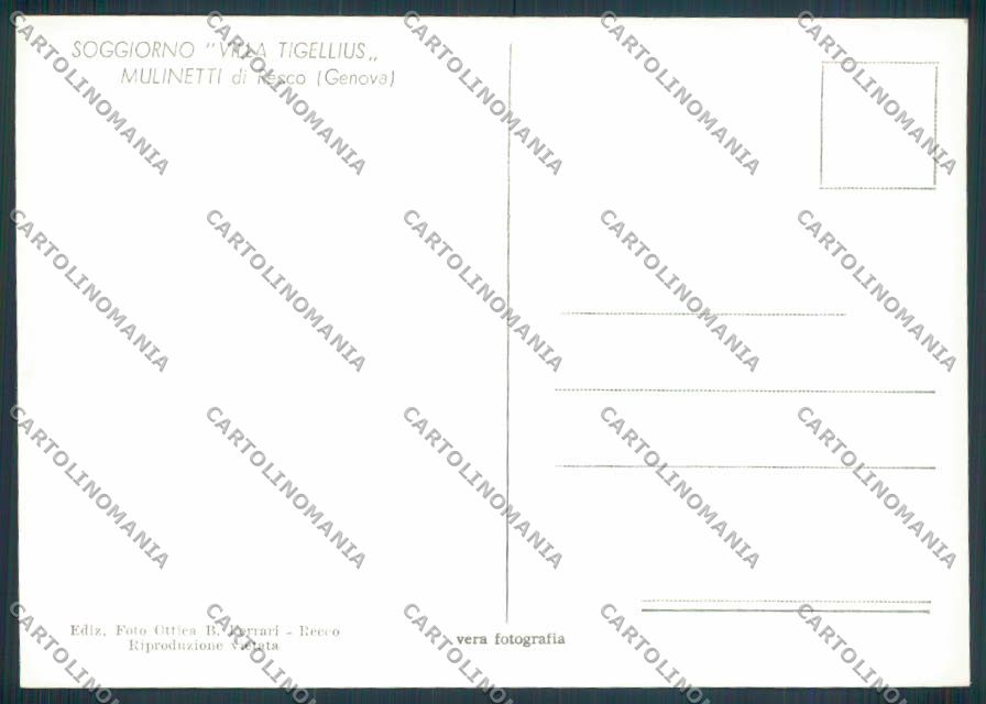 Genova Recco foto FG cartolina ZF3078 – retro