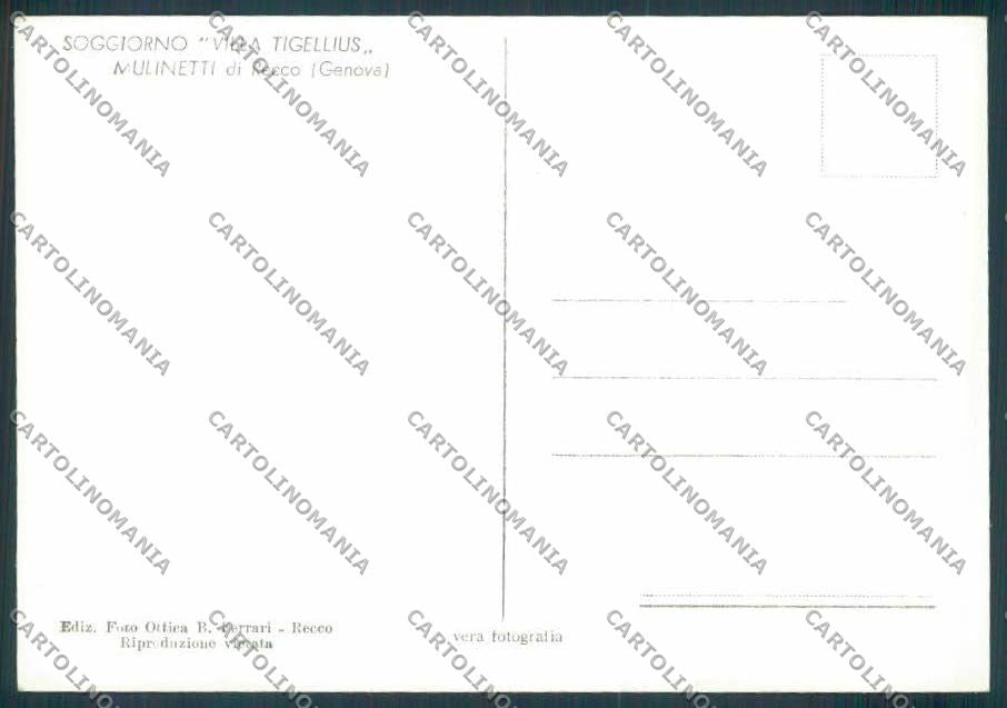 Genova Recco foto FG cartolina ZF3079 – retro