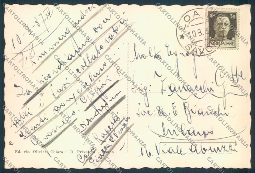 Savona Loano FG cartolina ZF3124 – retro