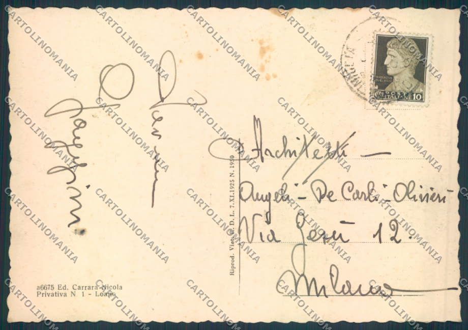 Savona Loano FG cartolina ZF3125 – retro