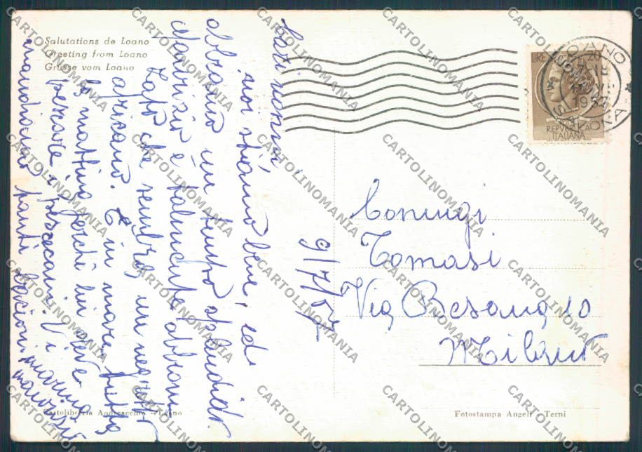 Savona Loano Saluti da FG cartolina ZF3126 – retro