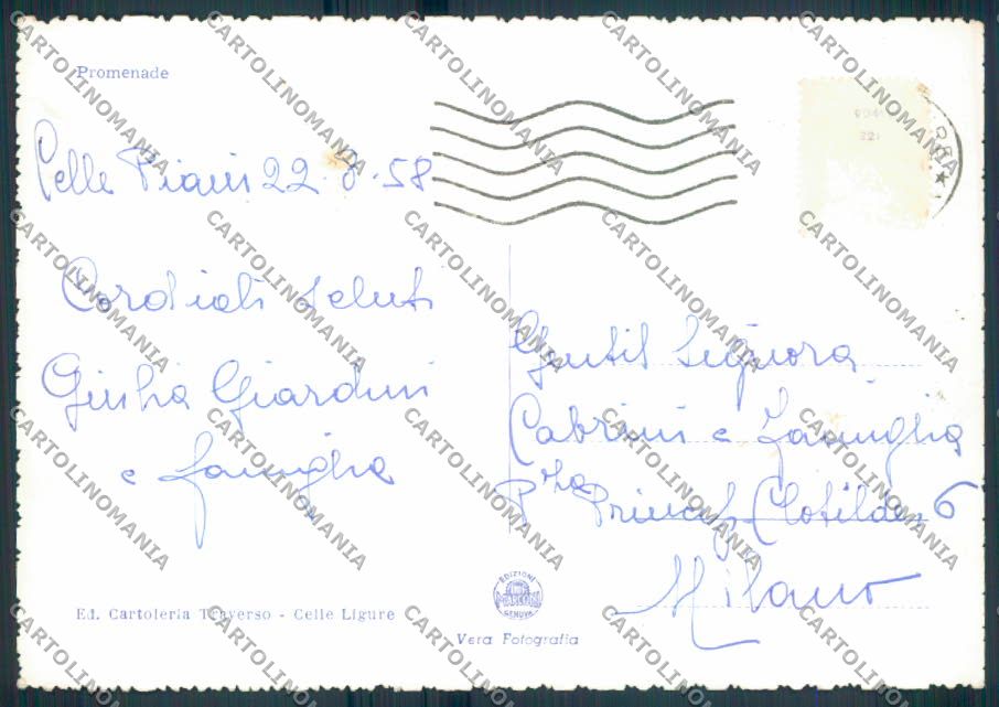 Savona Celle Ligure foto FG cartolina ZF3180 – retro