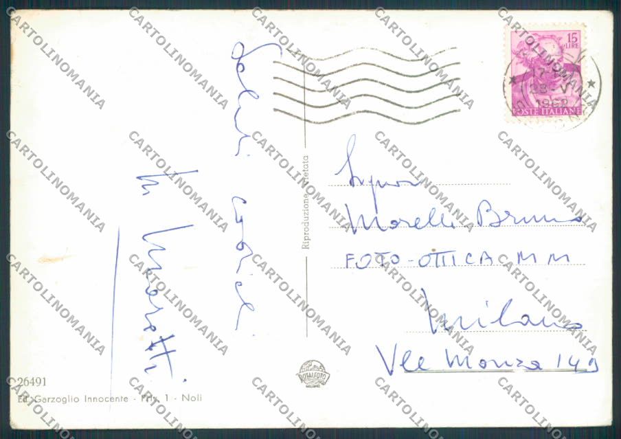 Savona Noli foto FG cartolina ZF3187 – retro