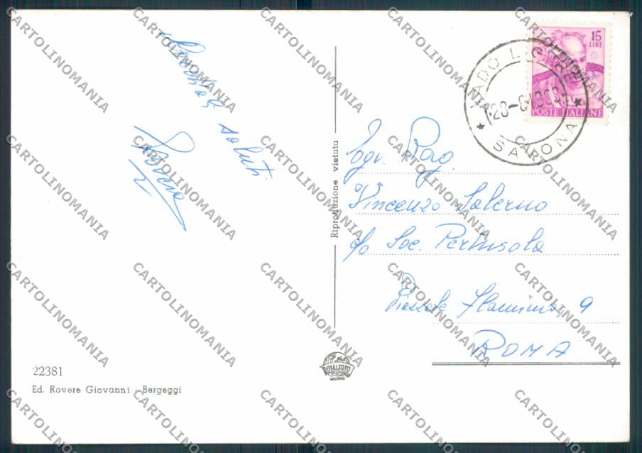 Savona Bergeggi foto FG cartolina ZF3207 – retro