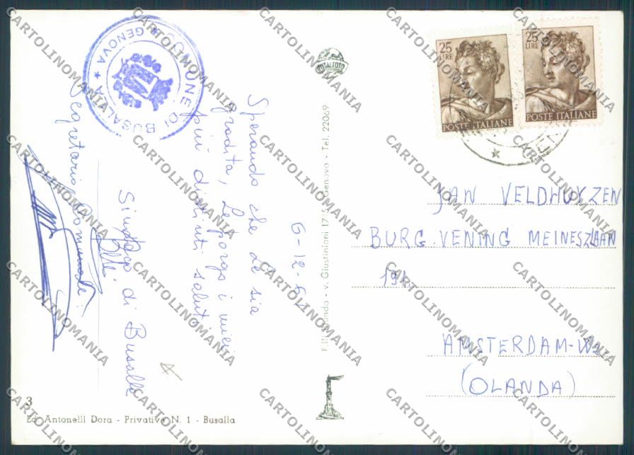 Genova Busalla foto FG cartolina ZF3251 – retro