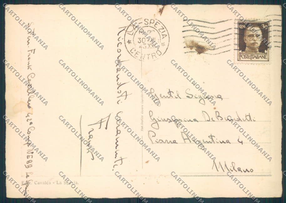 La Spezia città FG cartolina ZF3260 – retro