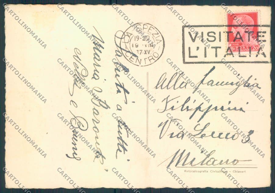 La Spezia città FG cartolina ZF3264 – retro