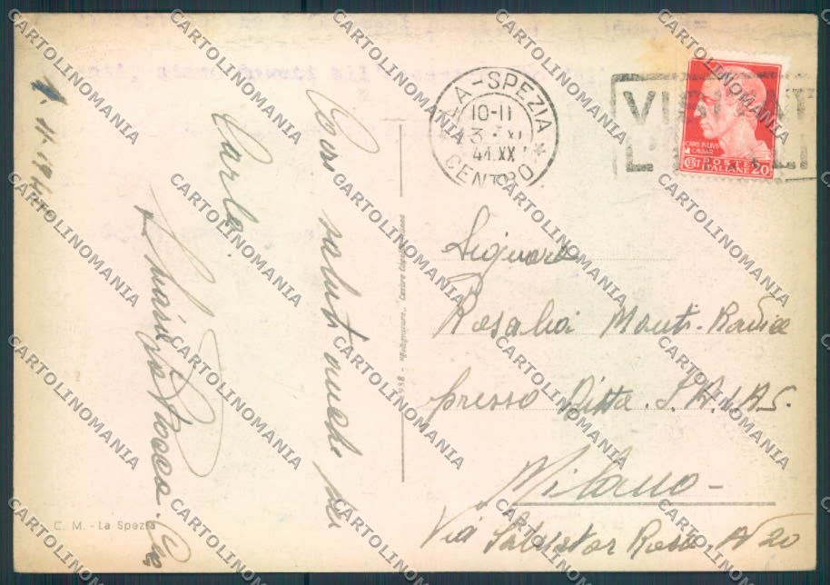 La Spezia città FG cartolina ZF3265 – retro