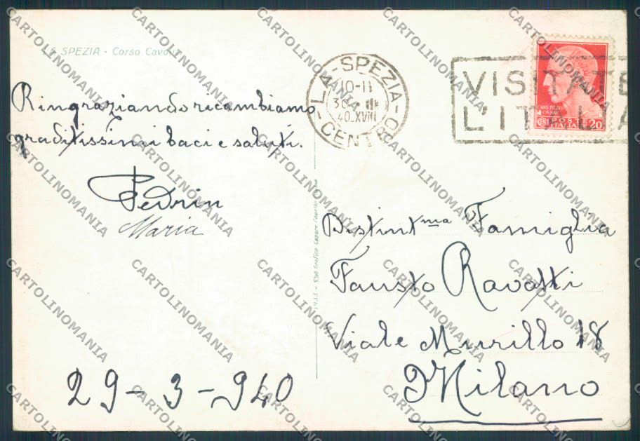 La Spezia città FG cartolina ZF3267 – retro