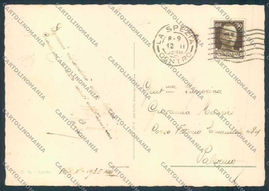 La Spezia città Poste FG cartolina ZF3271 – retro