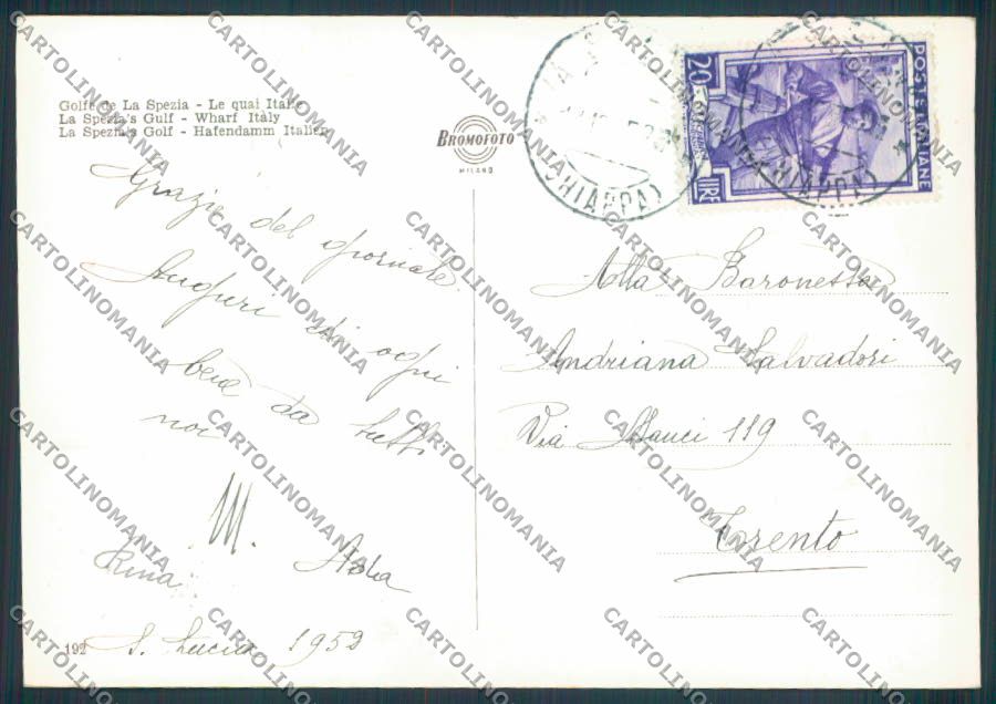 La Spezia città Marinaio foto FG cartolina ZF3276 – retro