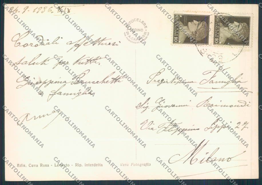 La Spezia Levanto foto FG cartolina ZF3306 – retro