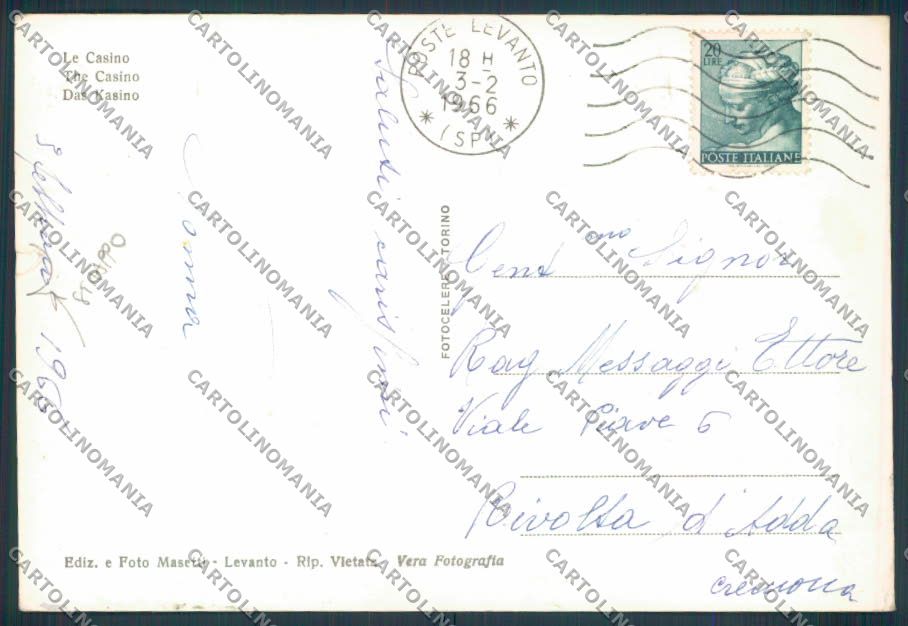 La Spezia Levanto STRAPPINO foto FG cartolina ZF3309 – retro