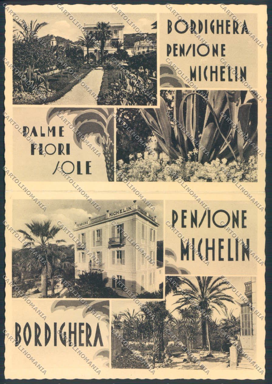 Imperia Bordighera doppia Pubblicitaria FG cartolina ZF3342 – fronte