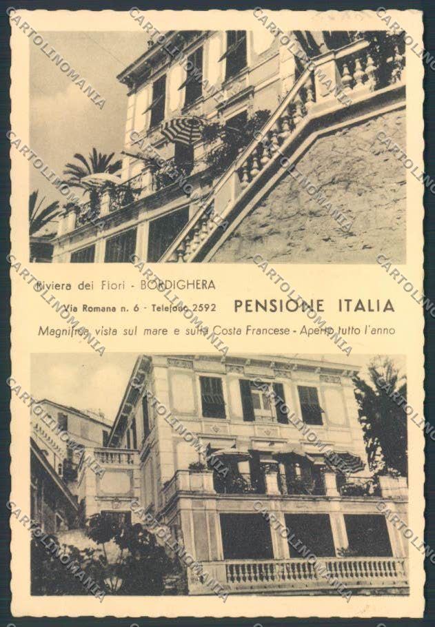 Imperia Bordighera Pubblicitaria FG cartolina ZF3343 – fronte