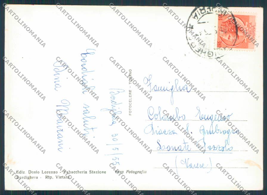 Imperia Bordighera foto FG cartolina ZF3354 – retro