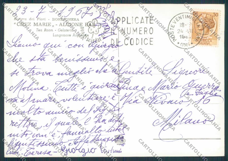 Imperia Bordighera foto FG cartolina ZF3357 – retro