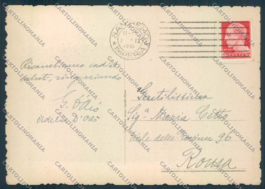 Imperia Sanremo FG cartolina ZF3381 – retro